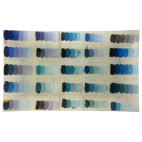 Blue Tones- Painters Studio 12" x 20"   Rectangle Tray