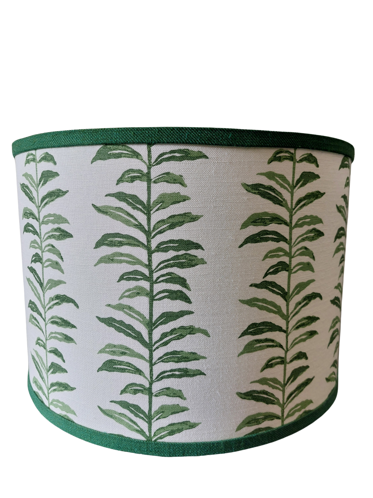 Green Fern Stripe Lamp Shade