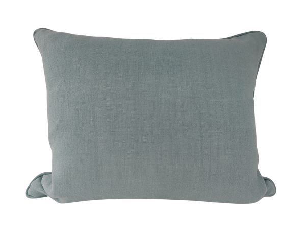 Magnolia Aqua Leaf Stripe Cushion 50x60cm