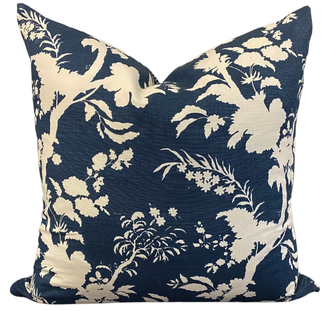 Magnolia Asian Blossom Cushion 60x60cm