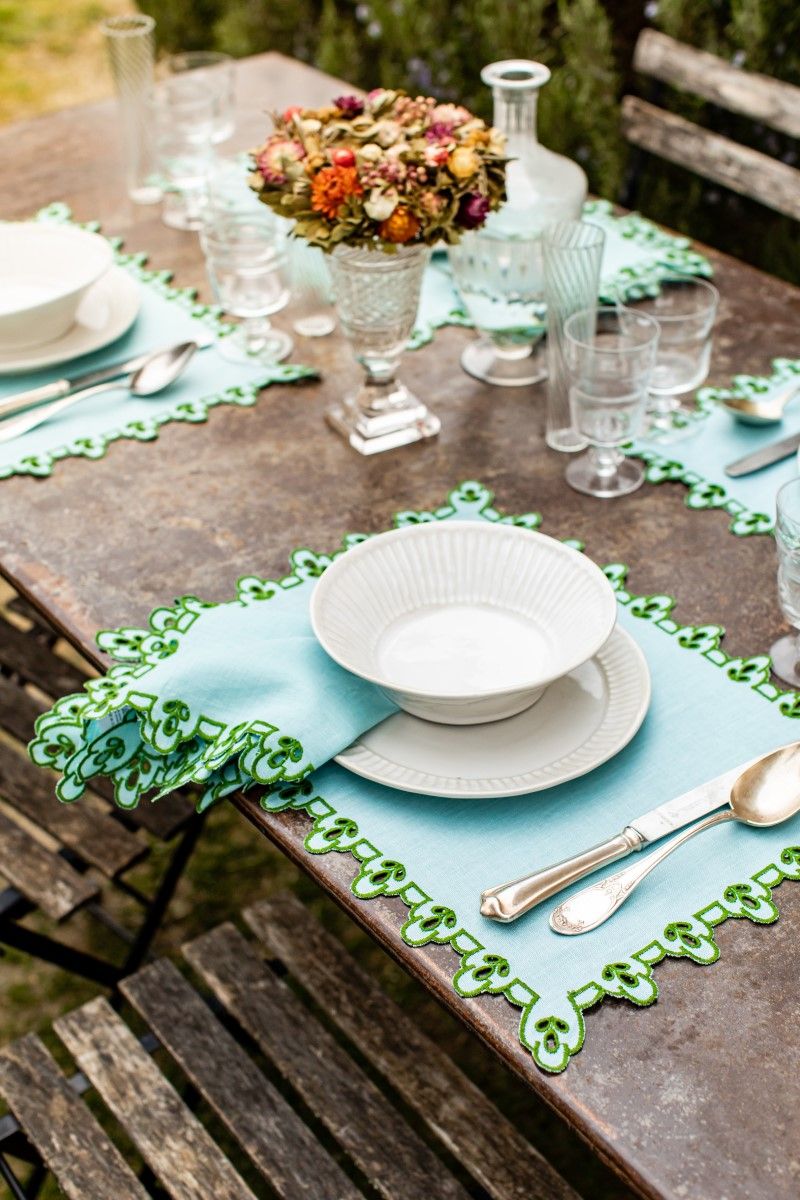 Amalfi Placemat - Azzurro - Fern