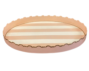 Blush Stripe Tray, Large