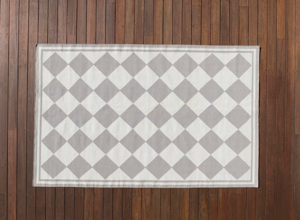 Chequerboard Rug - Taupe