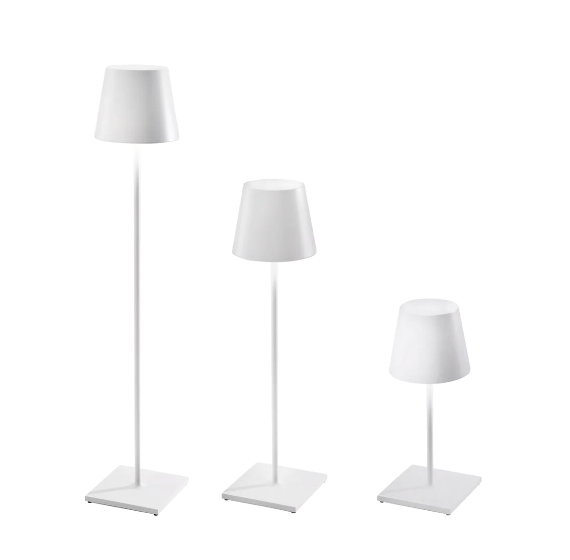 XXL Matt White Portable Floor Lamp