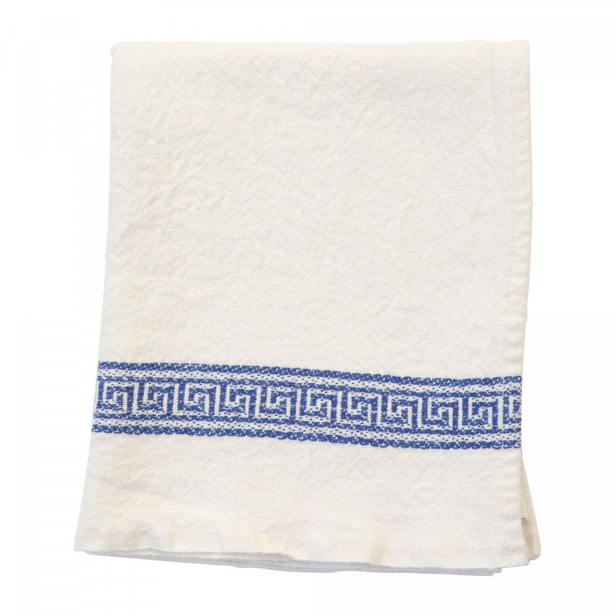 Grecque Tea Towel Blue