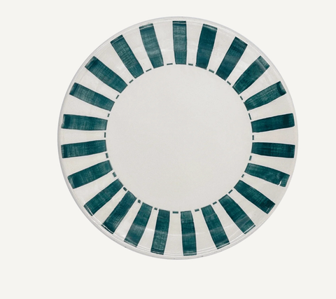 Green Stripes Side Plate