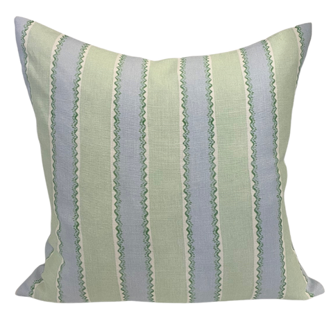 Magnolia Green Blue Squiggle Cushion 60x60cm