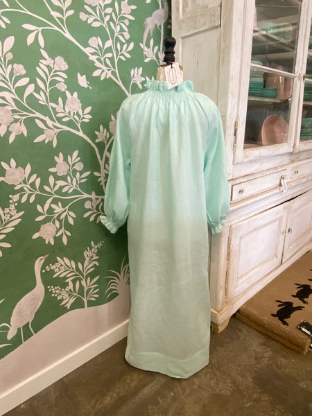 Mint Green Linen Dress