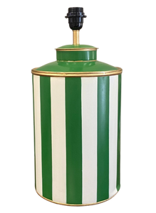 Green Stripe Lamp Base