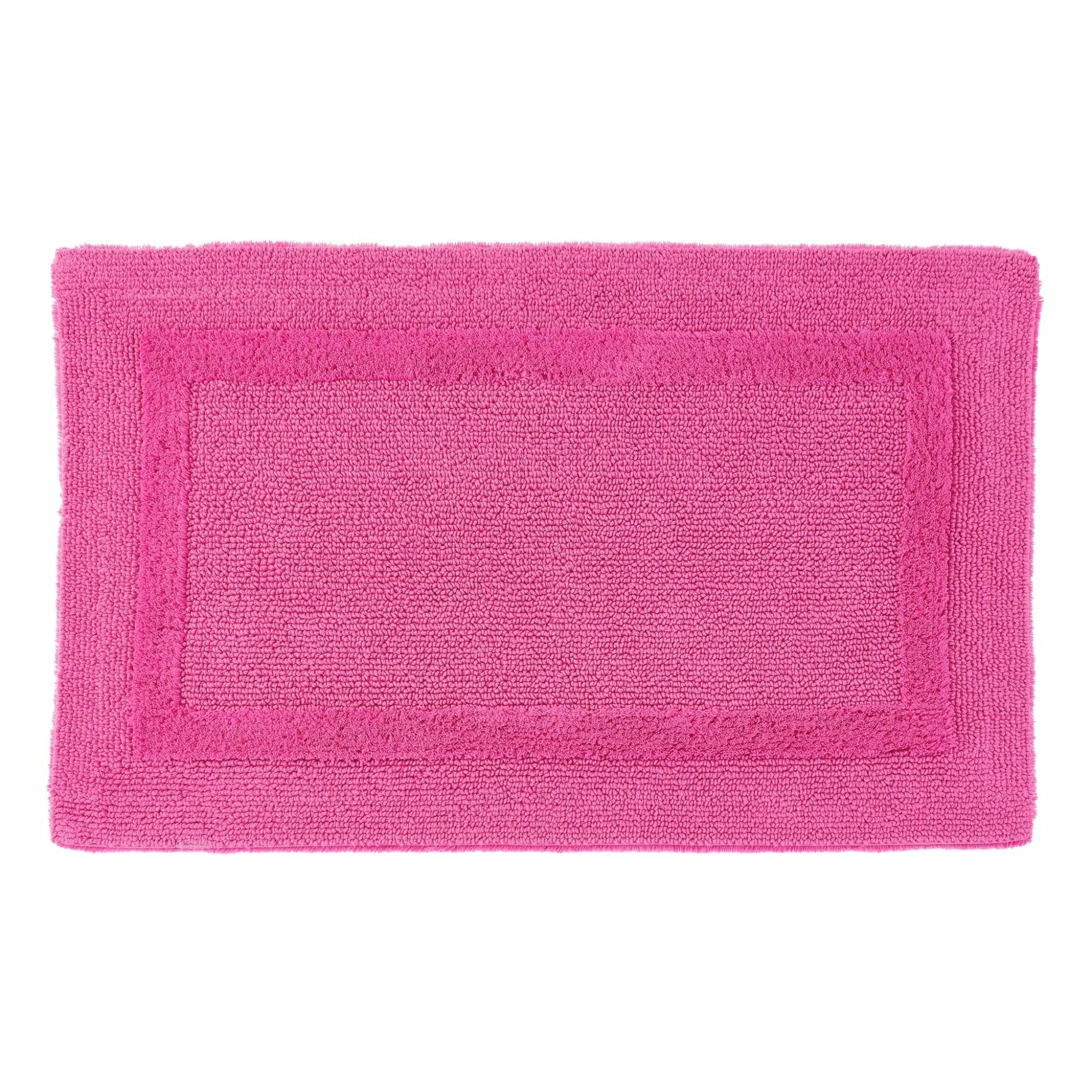 Egyptian Cotton Reversible Bath Mat - Happy Pink