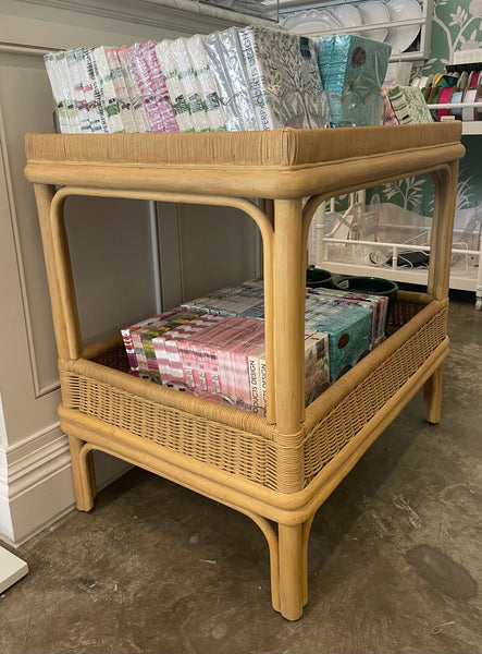 'Evie' Rattan side table