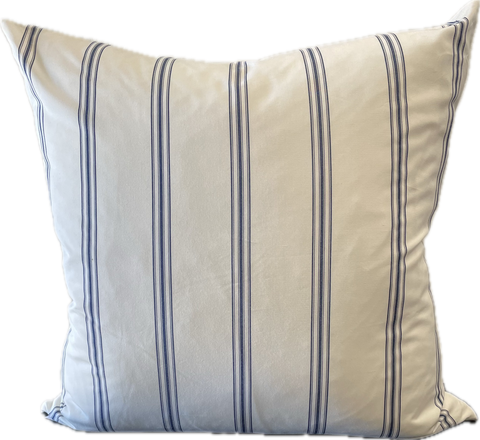 Magnolia Fine Navy Stripe Cushion 60cm x 60cm