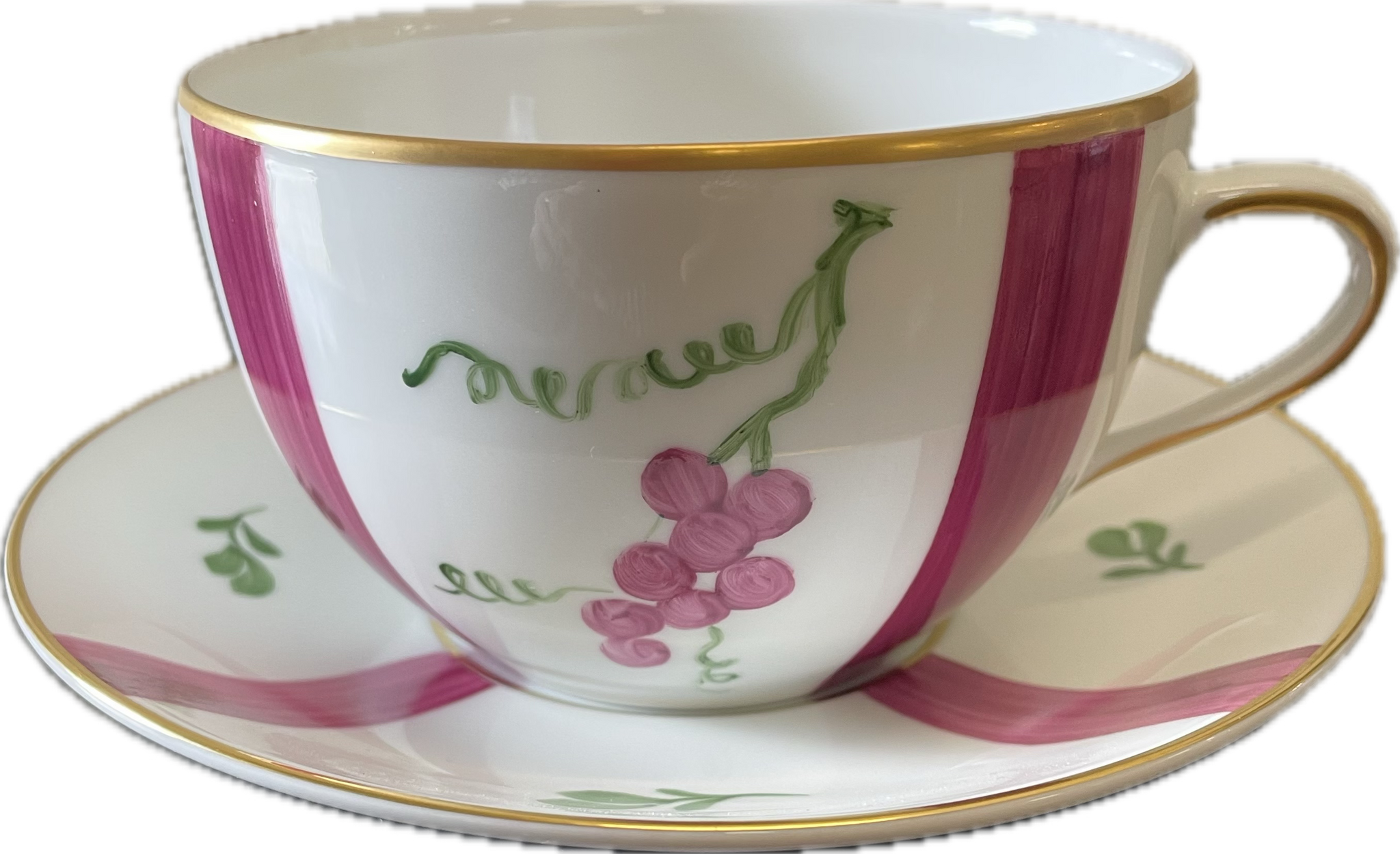 Breakfast Cup & Saucer - Red Currant