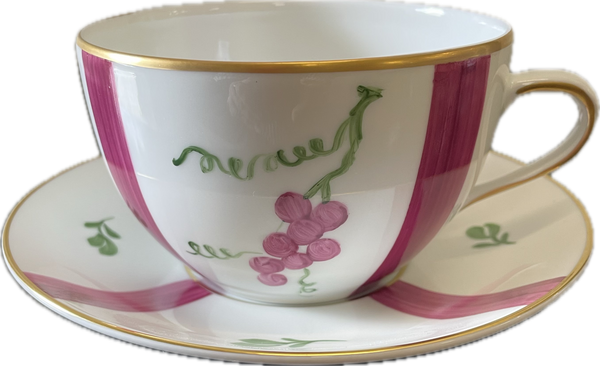 Breakfast Cup & Saucer - Red Currant