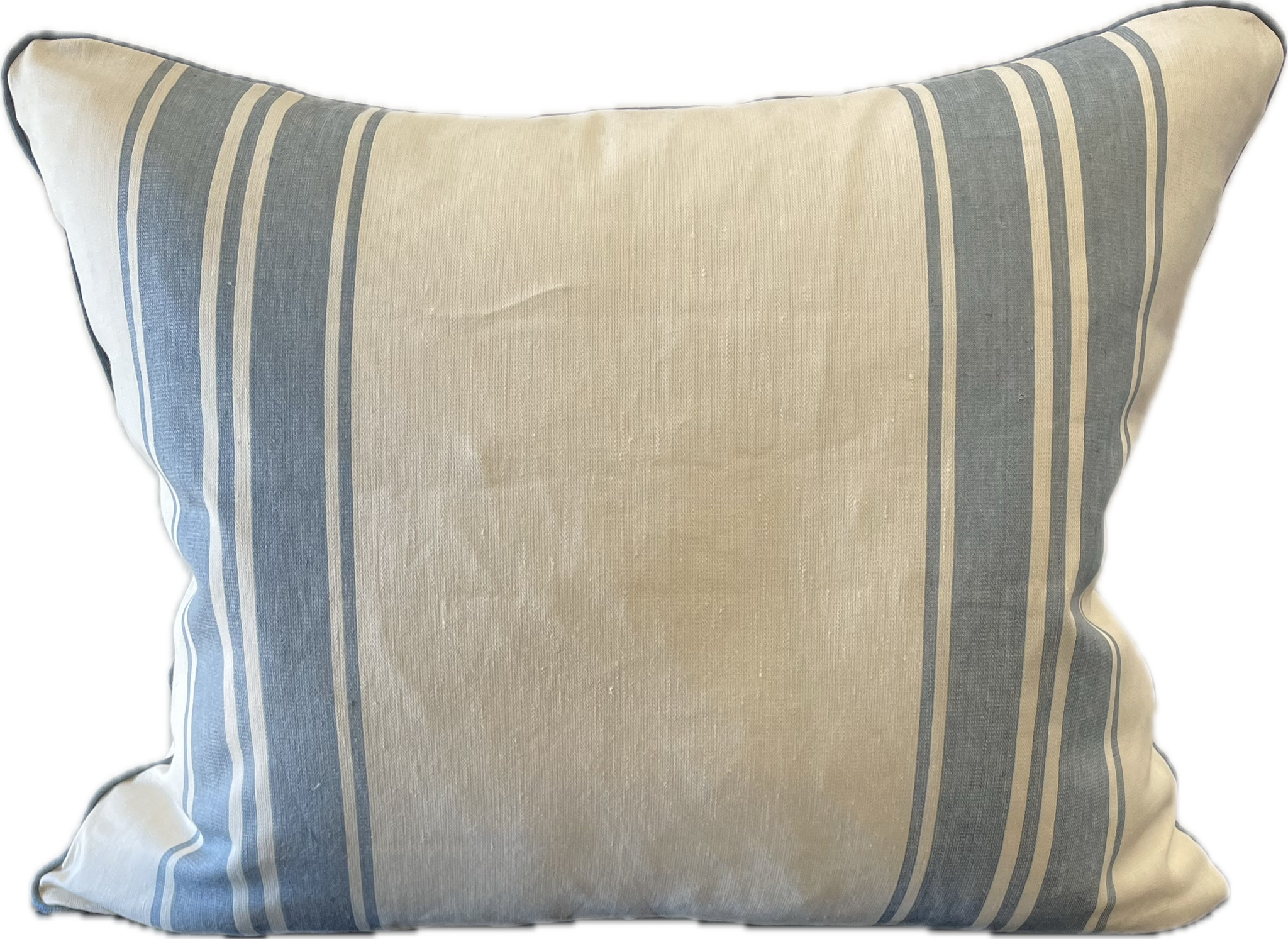 Magnolia China Blue Racing Stripe Cushion 60cm x 50cm