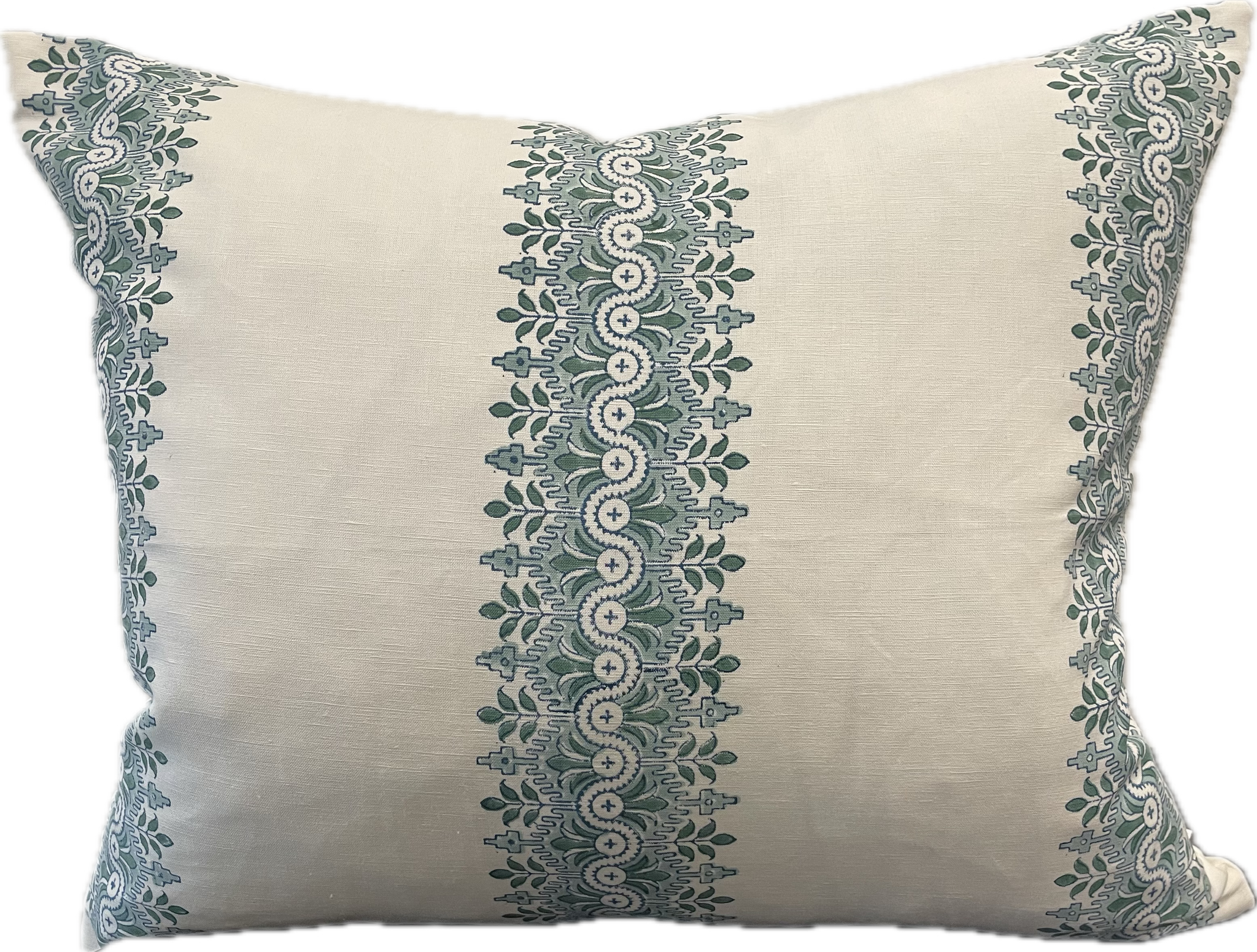 Magnolia Fretwork Stripe Cushion 60cm x 50cm