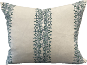 Magnolia Fretwork Stripe Cushion 60cm x 50cm