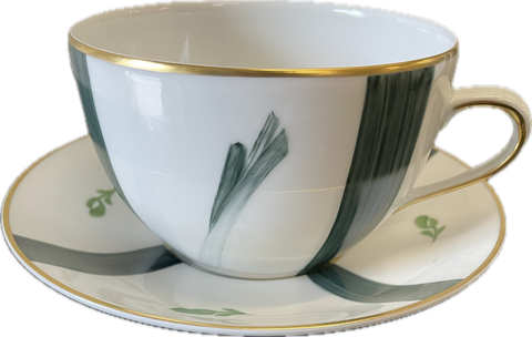 Breakfast Cup & Saucer - Leek