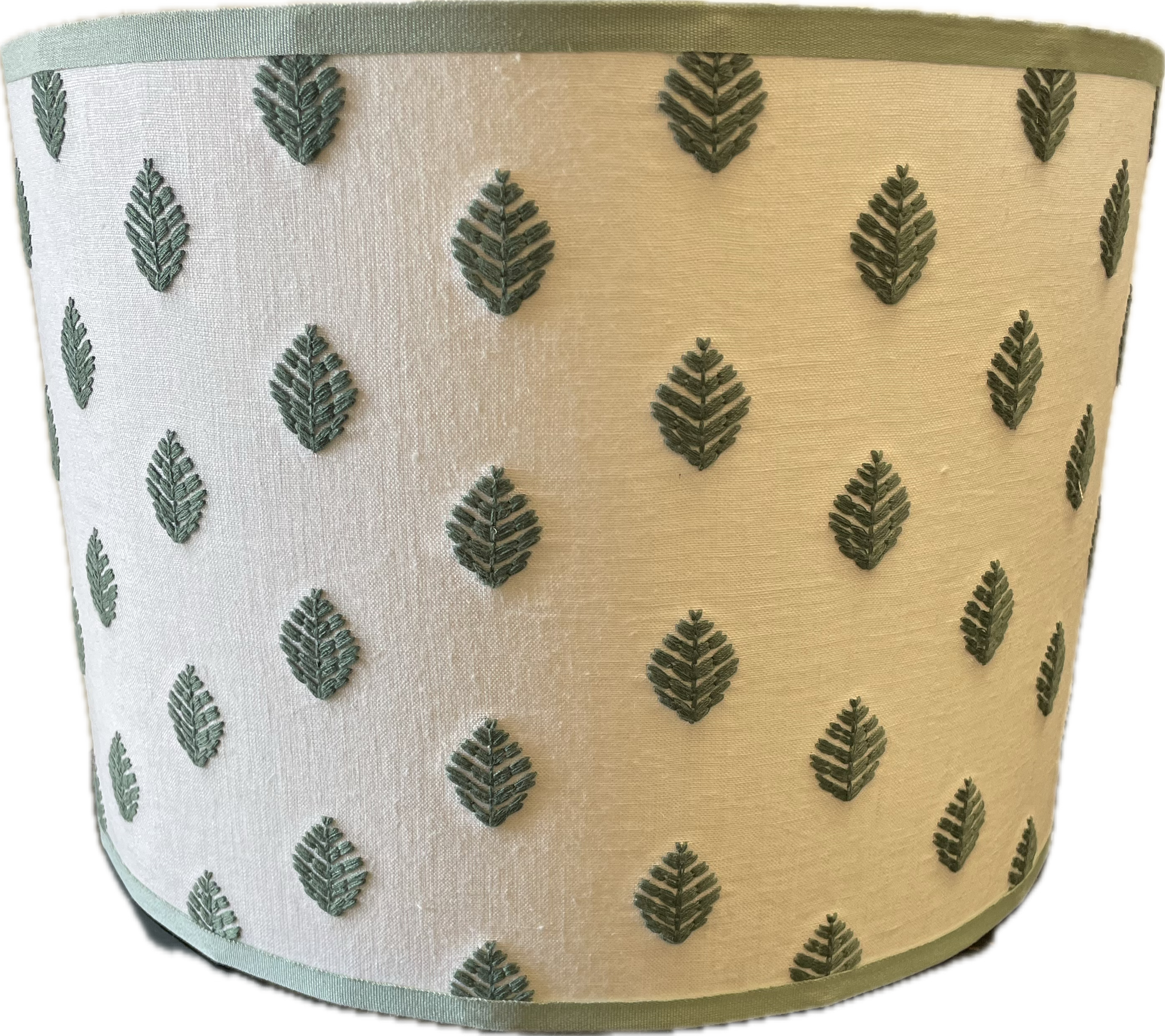 Magnolia Embroidered Leaf Lampshade