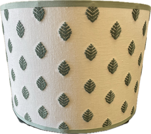 Magnolia Embroidered Leaf Lampshade