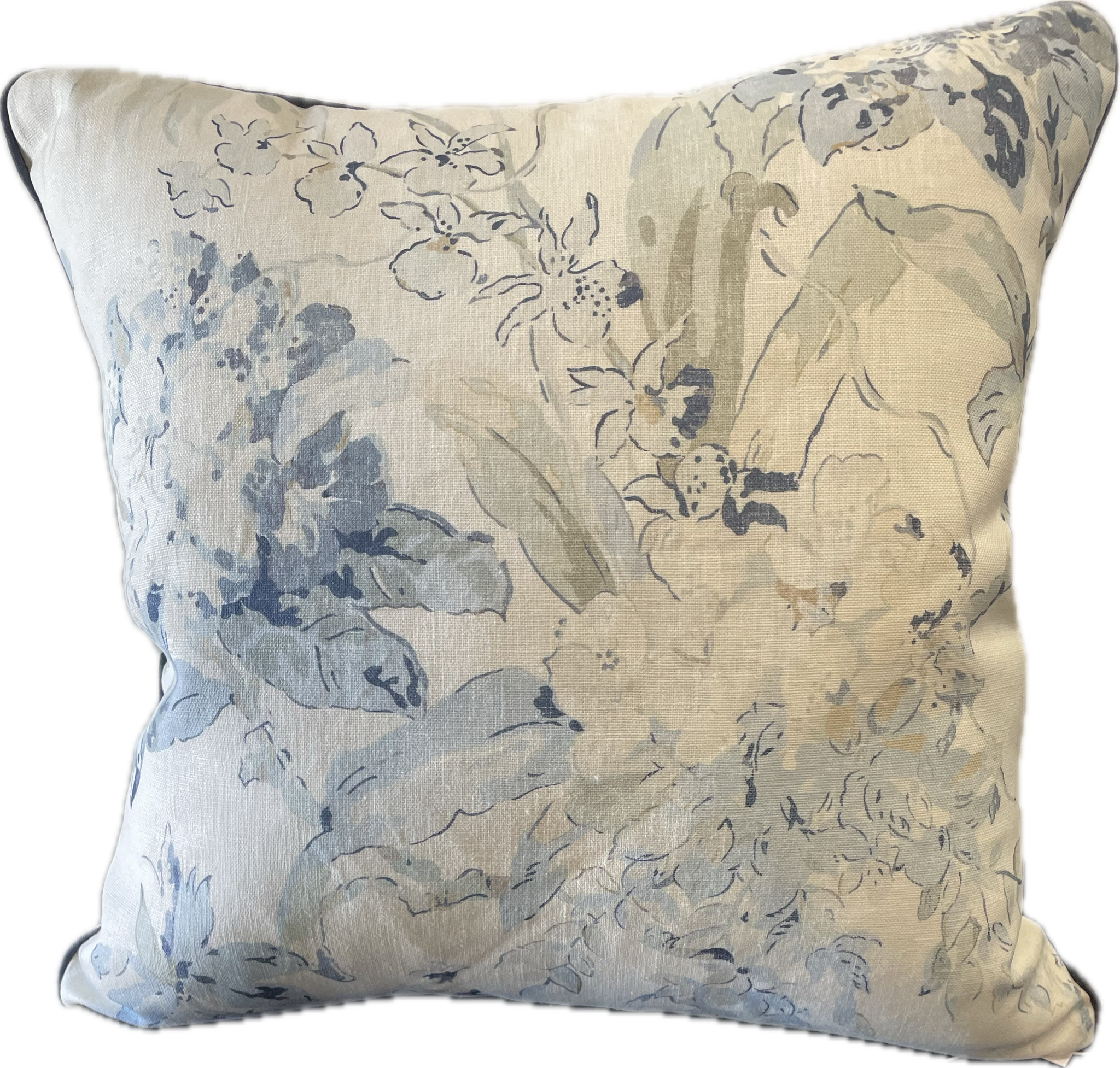 Magnolia Coastal Floral Cushion 55 x 55cm