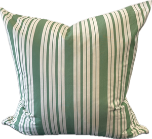 Magnolia Emerald Stripe Cushion 60 x60cm