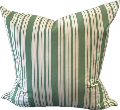 Magnolia Emerald Stripe Cushion 60 x60cm