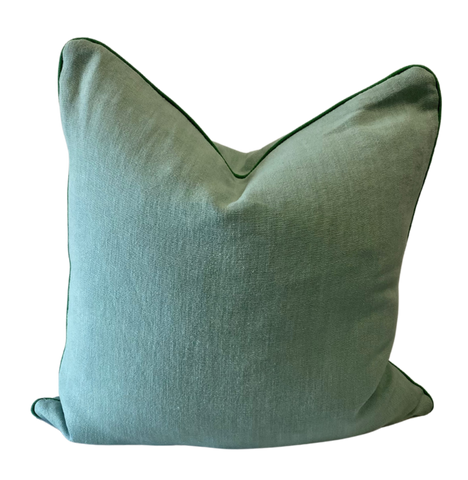 Magnolia Jade Linen Cushion 60x60cm