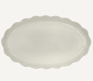 Large Scalloped Oval Platter