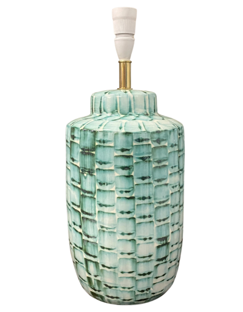 Hand Painted Ceramic Lamp Base #17