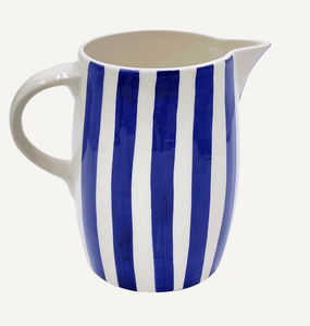 Navy Blue Stripes Water Jug