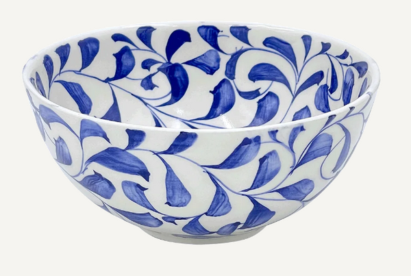 Navy Blue Scroll Small Bowl