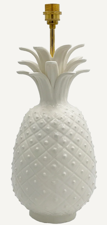 Large Pineapple Lamp Cream