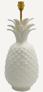 Large Pineapple Lamp Cream