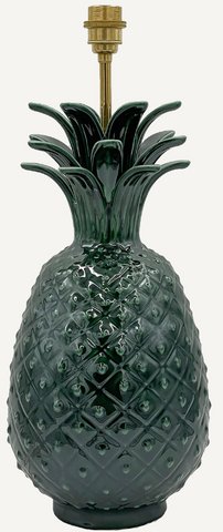 Large Pineapple Lamp Emerald Green