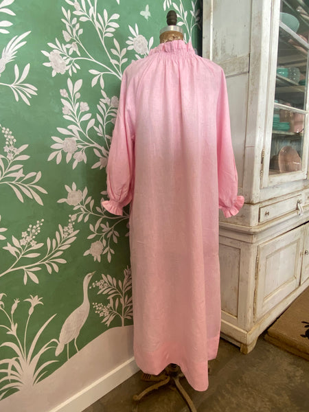 Pink Linen Dress