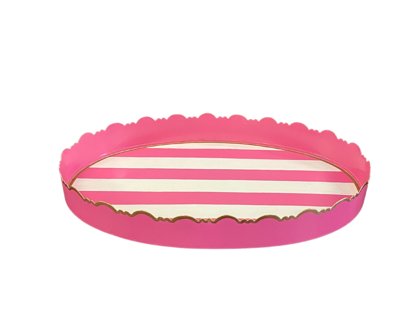 Pink Stripe Tray, Small