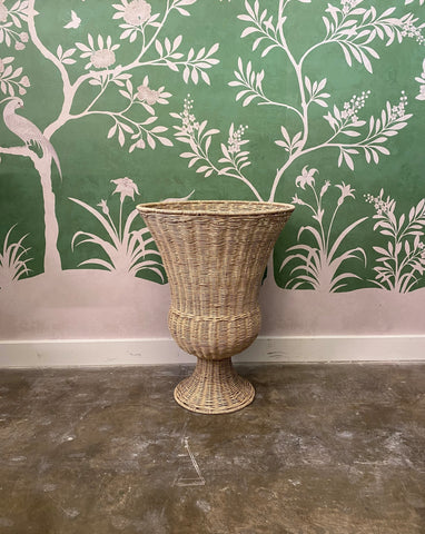 'Sylvie' Round Wicker Urn