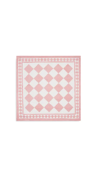 Pink Check Linen Napkin