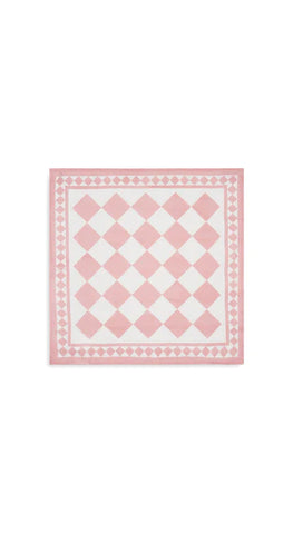 Pink Check Linen Napkin