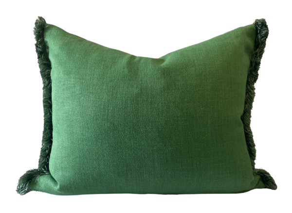 Magnolia Sea Green Fringed Cushion 50cm x 60cm