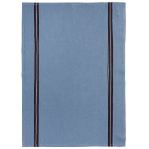 Prussian Bleu Piano Stripe Tea Towel