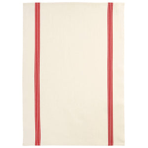 Red Piano Stripe Tea Towel