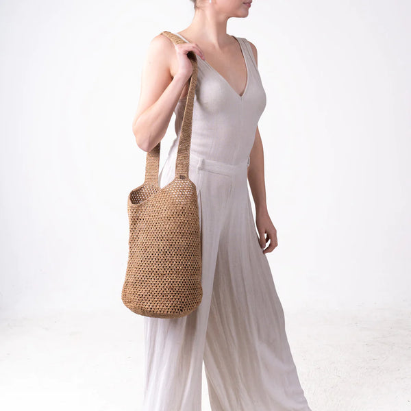 Raffia Crossbody Bag