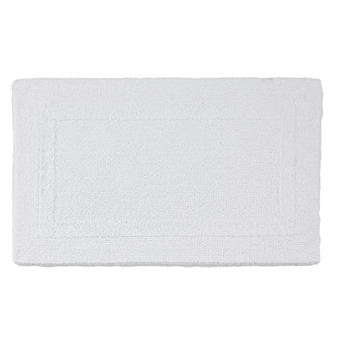 Egyptian Cotton Reversible Bath Mat - White