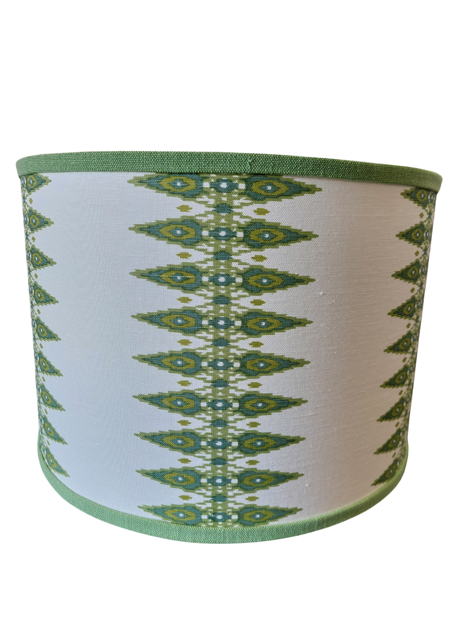 Green Ikat Stripe Lamp Shade