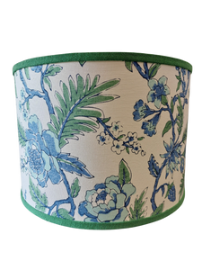 Magnolia Aqua Floral Lampshade