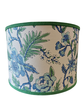 Magnolia Aqua Floral Lampshade