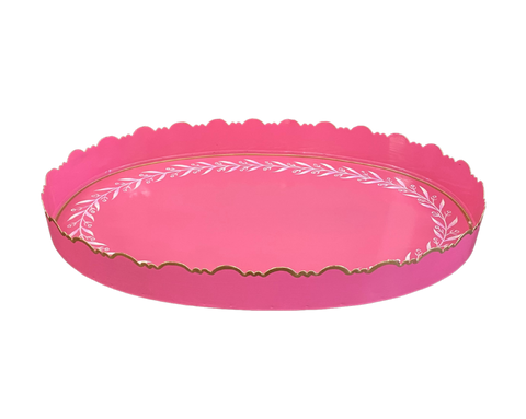 Pink Vine Tray, Medium