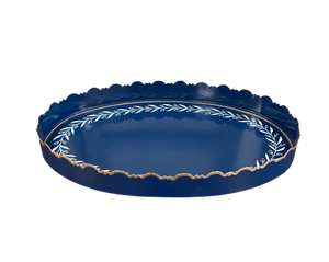 Navy Vine Tray, Medium